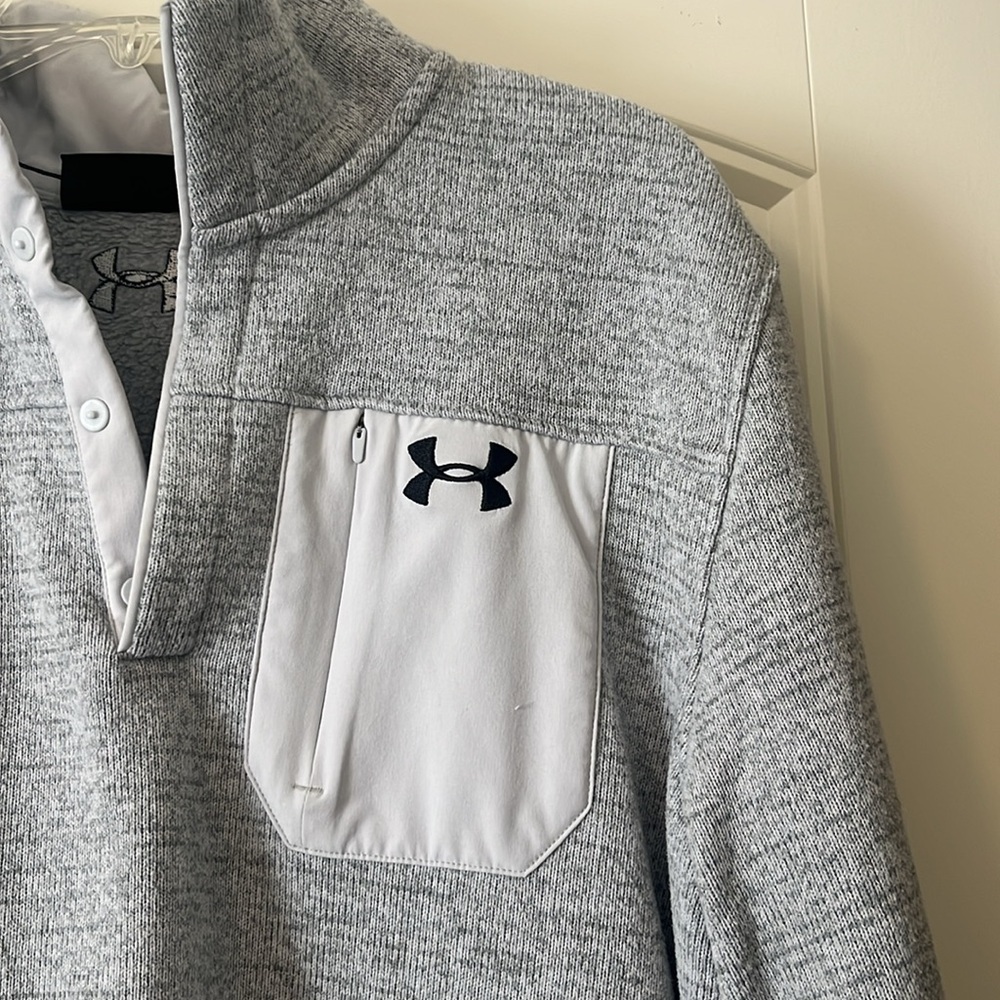 Men’s Under Armour Quarter Snap Up Pullover - Picture 3 of 8